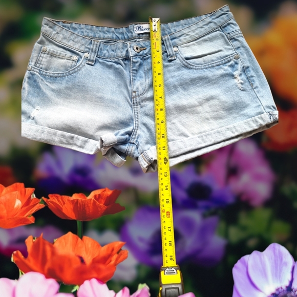 π2/$30 Sale!Mix & Matchπ Bluecrush Distressed Denim Shorts - Picture 4 of 5